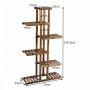 Flower stand 75x25x140cm., brown