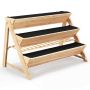 Raised bed 117x74x80cm., light brown