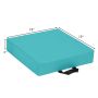 Set of 6 bean bags 38x38x8cm., blue/gray