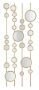Decorative mirror Mauro Ferretti Small Mirrors, Gold, 35.5 × 90 × 1.5 cm