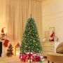 Artificial Christmas tree, 568 branch tips, 200 LED bulbs, Green