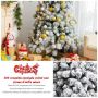 Artificial Christmas tree with snow effect, 568 branches, 100 × 180 cm