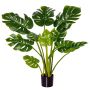 Artificial plant Homcom 17x17x110cm., green/black