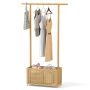 Clothes rack, With 60 l storage box, 100 × 172 × 33 cm