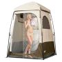 Suihkuteltta VEVOR YL-fold tent4, 1 huone, 1 henkilölle, Harmaa, 145 × 145 × 215 cm