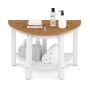 Shower bench, 2-tier shelf