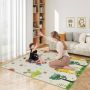 Double-sided waterproof XPE foam play mat, 178 x 148 cm