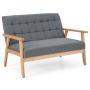 Two-seater sofa bed, 2-seater, Grey, 114 × 77 × 72 cm