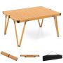 Tourist folding table 93x69x47.5cm., light brown