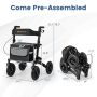 Walker for adults 82x62x97cm., black