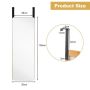 Wall mirror 100x35cm., light brown