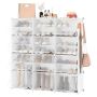 Shoe cabinet 124x32x125cm., white