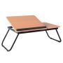 Laptop table 55x32x23cm., light brown/black