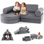 Modular children's sofa 145x71x46cm., gray