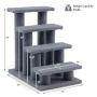 Animal stairs 60.5x41x60.5cm., dark gray