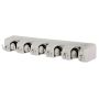 Broom holder 6.5x8.5x41.2cm., gray