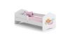 Children's bed Fala with mattress and barrier protection 144 cm x 78 cm x 65 cm, mermaid