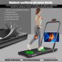 Electric treadmill, 12 km/h, Black, 124.5 × 106.5 × 65 cm