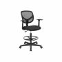 Ergonomic office chair with armrests, black