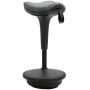 Ergonominen toimiston keinutuoli, Säädettävä korkeus, Harmaa, 34 × 34 × 65,5–83,5 cm