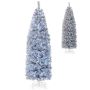 Artificial LED Christmas tree 55x180cm., green/white
