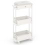 Kitchen trolley 46x21x82cm., white