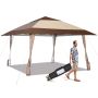Gazebo 390x390x285cm., brown/beige
