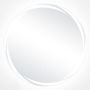 Led wall mirror 3x60x60cm., silver color