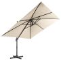 Outdoor umbrella 300x300x273cm., beige/black