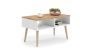 Scandinavian style coffee table Sandi 90x55x50cm, natural wood color