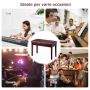 Piano chair with storage compartment, 75x35.5x50 cm, wood, PU leather