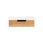 Coffee capsule box 30x31x10cm., white/light brown