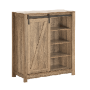 Hallway cabinet 80x35x91cm., brown/black