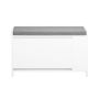 Hallway bench 82x35x53cm., white/gray