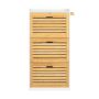 Shoe cabinet 30x112x55cm., light brown/white