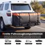 Rear cargo box for cars, 453 l, orange/black, 146 × 51 × 61 cm