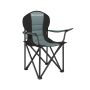 Camping chair 58x90x102cm., black/dark green