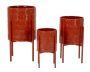 Flower stands Archy, 3 pcs, 36 × 56.5 × 36 cm, 30 × 48.5 × 30 cm, 24 × 37.5 × 24 cm