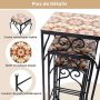 Flower stands Promotion GT4071, 3 pcs, 28 × 28 × 71 cm; 23 × 23 × 59 cm; 18 × 18 × 49 cm