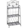 Flower stand Outsunny 44x25x96cm., silver color