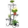 Flower stand Outsunny 45x24.5x80cm., black