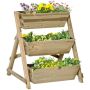 Flower stand Outsunny 71x61x77cm., light brown