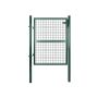 Galvanized steel garden gate 106 x 125 cm, green