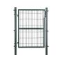 Galvanized steel garden gate 106 x 125 cm, green