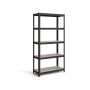 Storage shelf 180 x 90 x 40 cm, gray-black