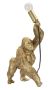 Gorillan muotoinen pöytävalaisin, Kullanvärinen, 22,5 × 16 × 40 cm