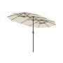 Outdoor umbrella 200x394cm., beige/black