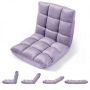 Floor armchair, 14 positions, Purple, 98.5 × 49.5 × 14 cm