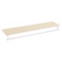 Shelf 28x109x13.2cm., white/light brown