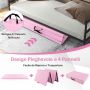 Children's expandable gymnastics bar with foldable mat, 91-142 cm, 5 cm EPE padding